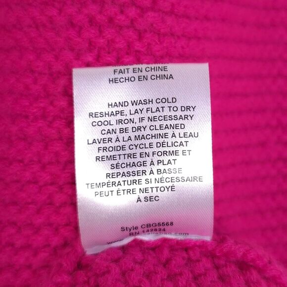 Anthropologie Callahan Size XS Cable Knit Sweater Dress Hot Pink Mini Colorful - Picture 10 of 11